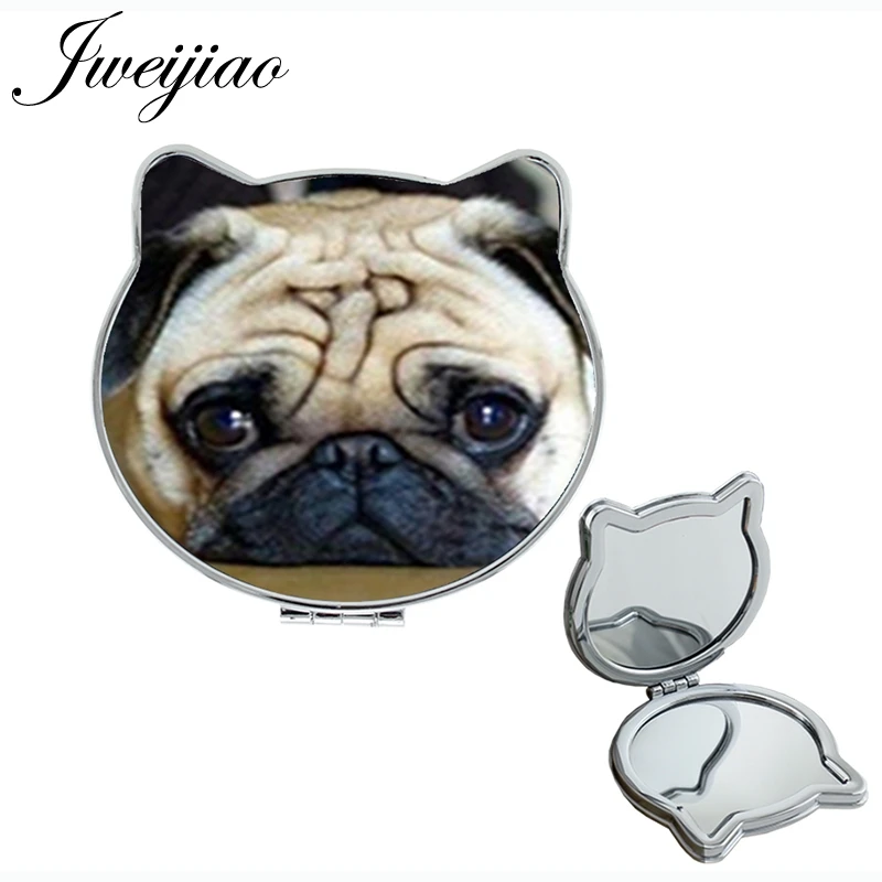 Зеркало JWEIJIAO для питомцев и Мопсов карманное зеркало с двойными боковыми ушками