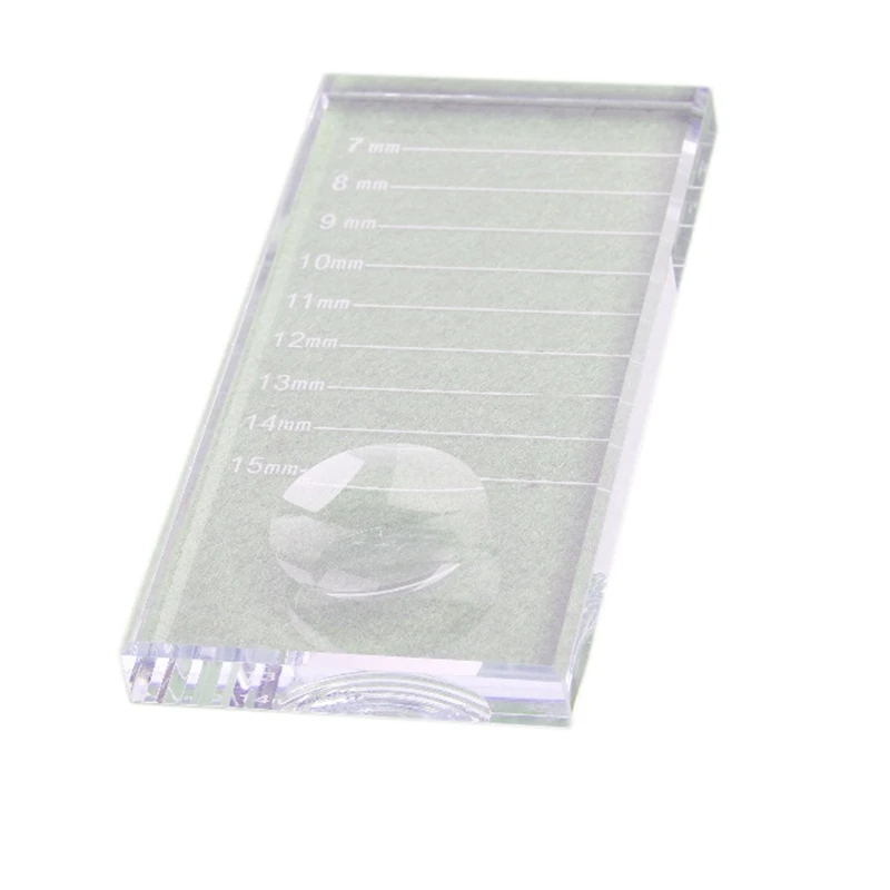 Поддон для ресниц прозрачный стеклянный держатель накладных 2 шт. инструмент