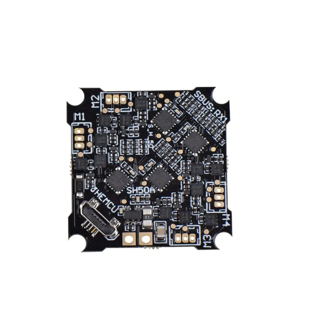 Контроллер полета JMT SH50A F4 Встроенный OSD 2-3S 5A 4 в 1 бесщеточный ESC для FPV гоночного