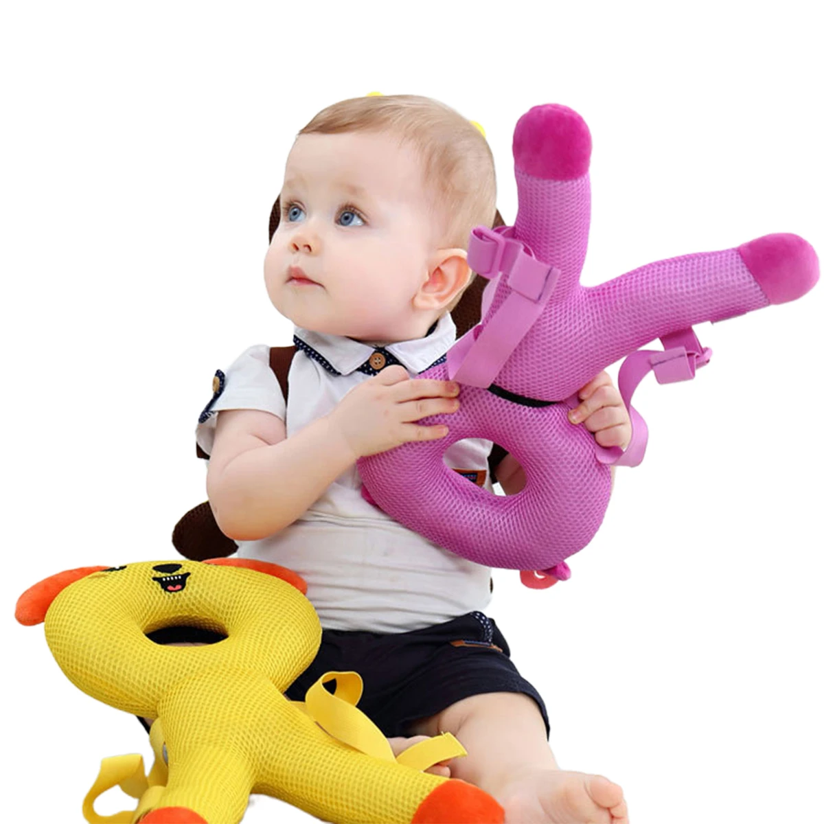

Summer Baby Head Protection Pillow Cartoon Infant Anti-fall Pillow Soft PP Cotton Toddler Protective Cushion Baby Safe Care