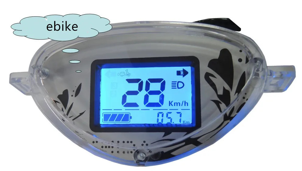 Цифровой вольтметр электрический велосипедный с ЖК дисплеем 48 В/60 в/72 в BLW