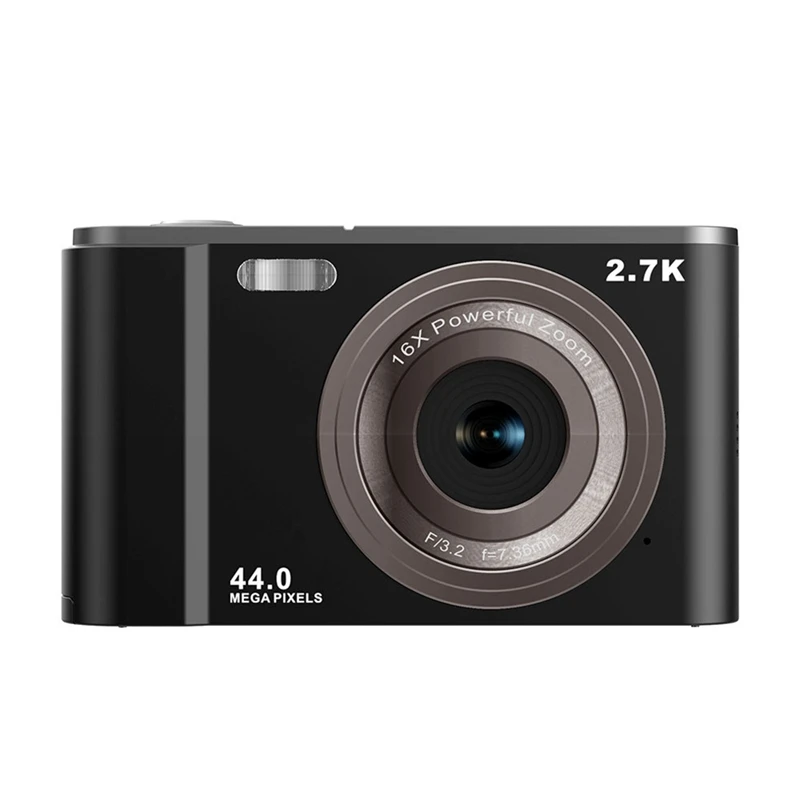 

Digital Camera 2.7K HD 44MP Vlogging Camera with 16X Digital Zoom,Compact Pocket Camera with Fill Light for Kids Teens