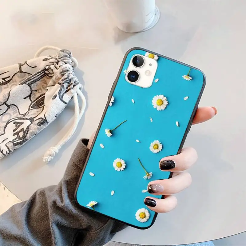

wild flower color rose daisy Phone Case for iPhone 12 11 mini pro XS MAX 8 7 6 6S Plus X 5S SE 2020 XR