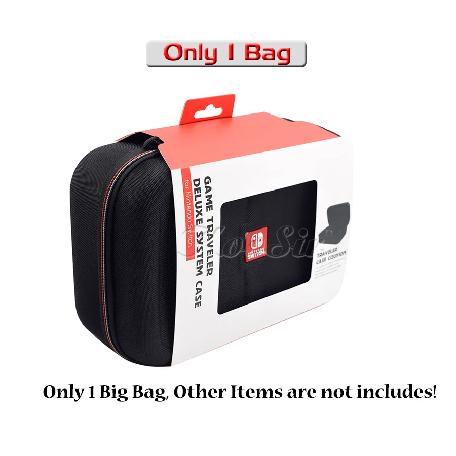 Only Bag Чехол для джойстика с переключателем, аксессуары Nitendo, большая сумка для хранения, чехол для джойстика, ручки, колеса для nintendo Switch - Цвет: Only Bag