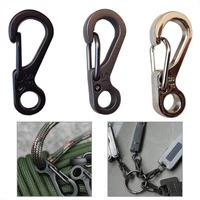 10 pcs equipment survival edc paracord carabiner snap mini spring clip camping hiking hook backpack tactical buckle clip