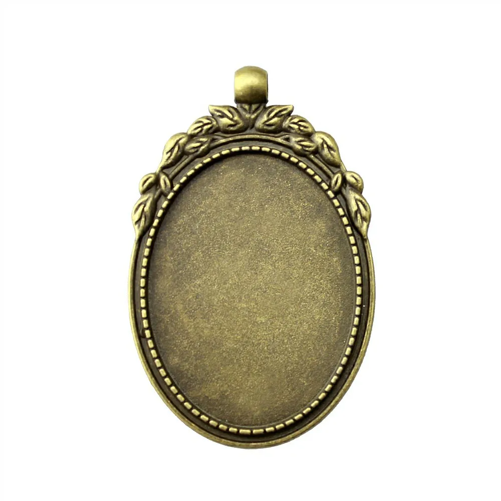 3 шт. подходит для 30x40 мм Овальные Кабошоны кабошоны основа 2 вида цветов винтажные