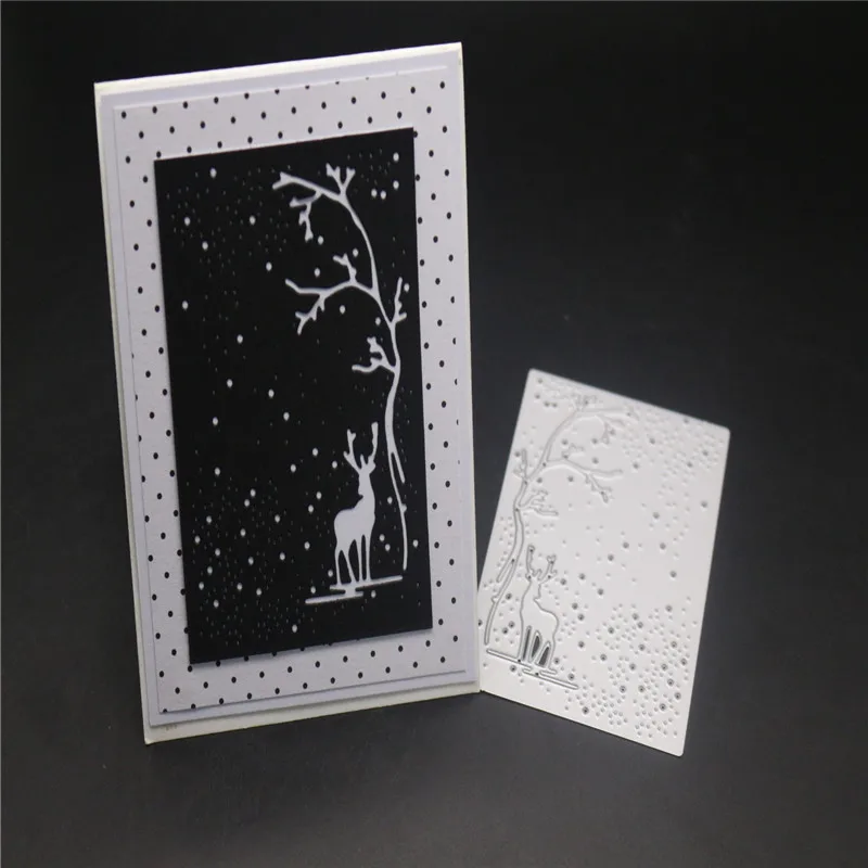 Металлические Вырубные штампы своего рода рождественские трафареты оленя для