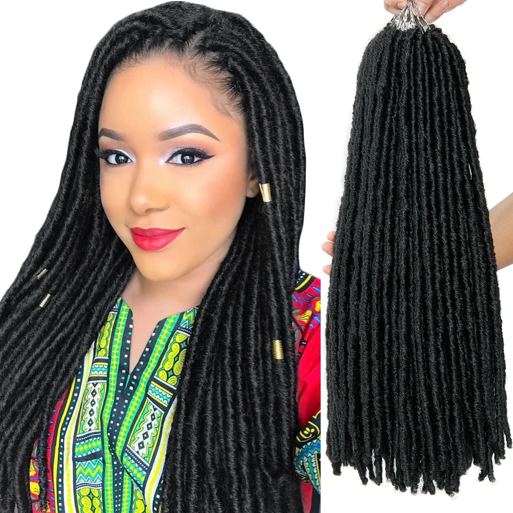 

18 inch faux Locs Synthetic Braids Straight Hair Extensions Color Blonde Crochet Braiding Jumbo Dreadlocks Braid Afro Hairstyle