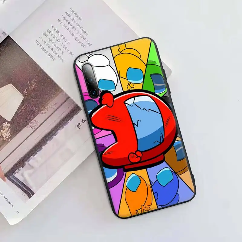 

Trend Among Us Game Black Silicone Mobile Phone Cover Case For Huawei P9 P10 P20 P30 P40 Lite Pro P Smart 2019 2020