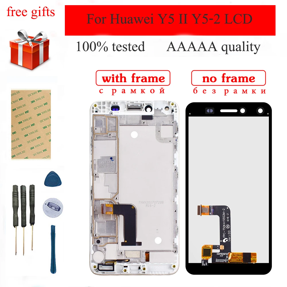 ЖК дисплей для Huawei Y5 II 2 CUN U29 L23 L03 L33 L21 L01 сенсорный экран Сенсорное стекло