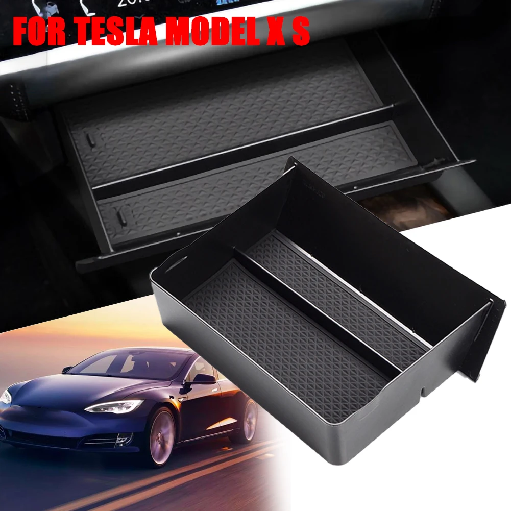 

Central Console Storage Box For Tesla Model X/S 2012-2019 Car Interior Accessories Container Store Content Drawer Box