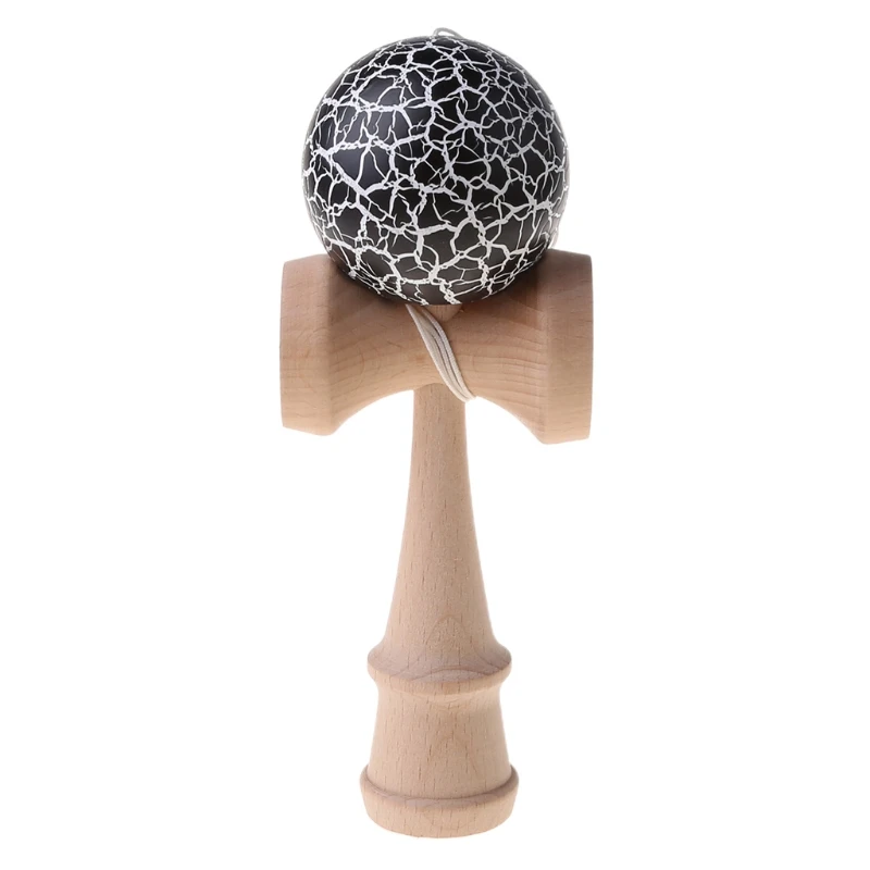 

Hot Crack Pattern Paint Toy Bamboo Kendama Best Wooden Educational Toys Kids Toy