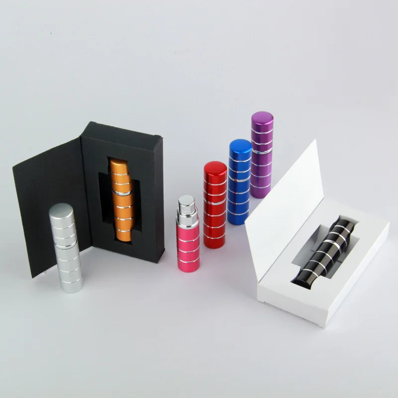 Переносная алюминиевая флакон-спрей многоразового использования для духов 20 шт.