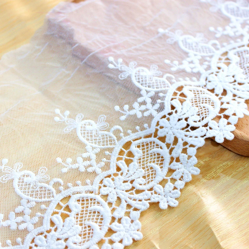 

5YARDS Water-Soluble Embroidery Cashew Flower Lace Trim DIY Lolita Dress Skrit Sewing Craft Material V2611