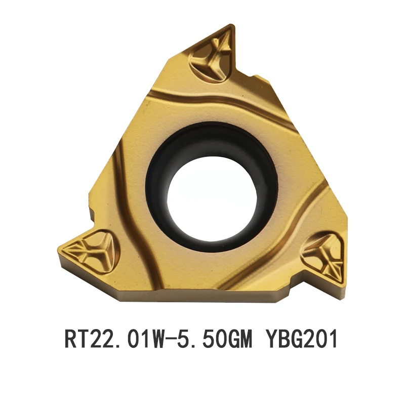 

Наконечники для токарного инструмента ZCC RT22.01W-5.50GM YBG201 с шагом 5,5 дюйма, Резьбовая пластина 22ER5.5, 10 шт.