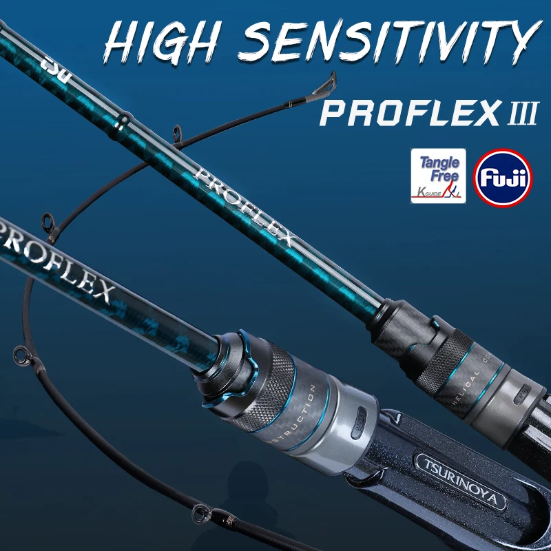 TSURINOYA PROFLEX II 2.01 м 2.13 спиннинг Рыбалки 2 сегмента ML/M Мощность Удочка из Углерода