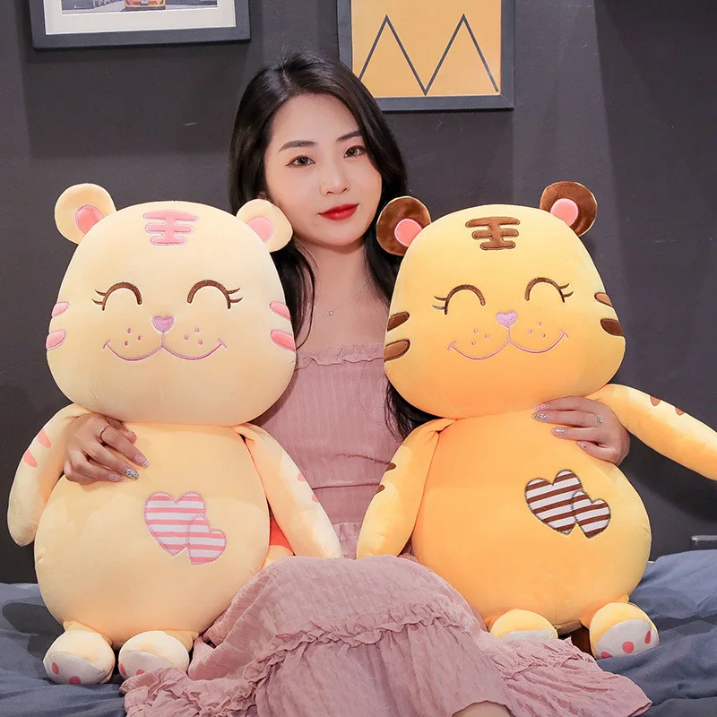 

Cute Cartoon Tiger Plush Toy Stuffed Animal Fat Tiger Doll Toys Plush Pillow Children Toy Girls Birthday Gift