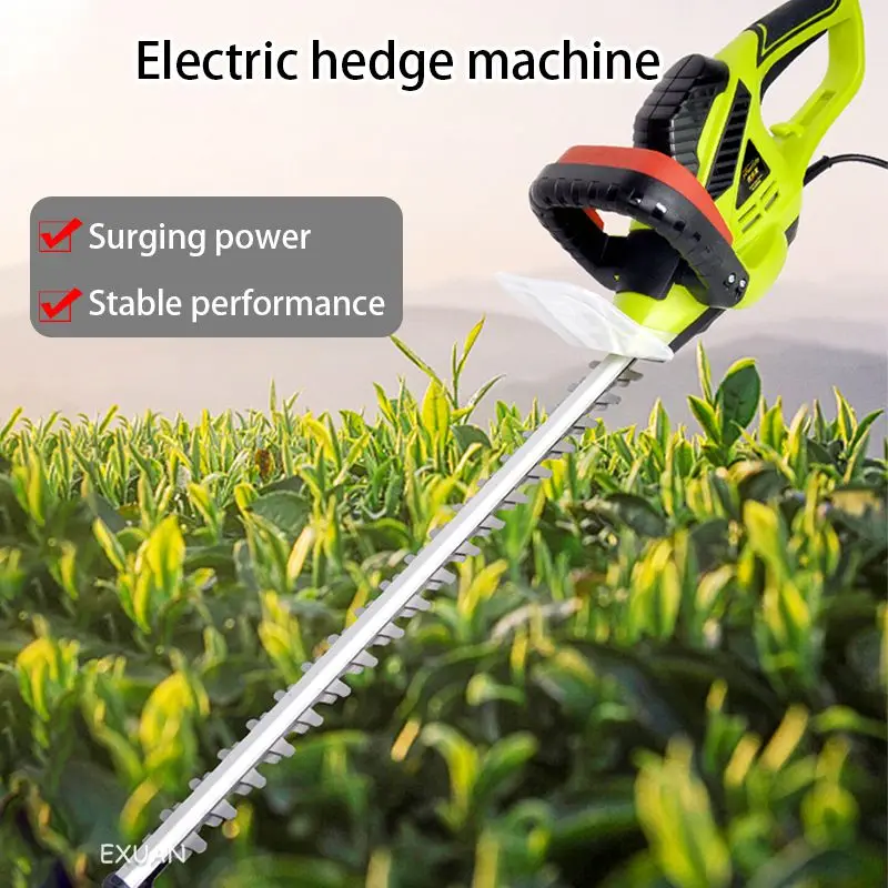 Electric hedge trimmer household cut flowers and grass hedge trimmer green garden pruning machine cutting tea rechargeable