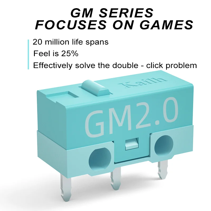 8 шт. Kailh GM2.0 micro switch 20 м life игровая мышь Switch 3 Pin синий используется на компьютере