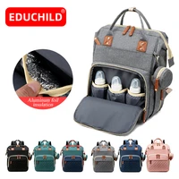educhild multi function mummy bag large capacity waterproof baby mommy diaper bags outdoor travel backpack portable baby care