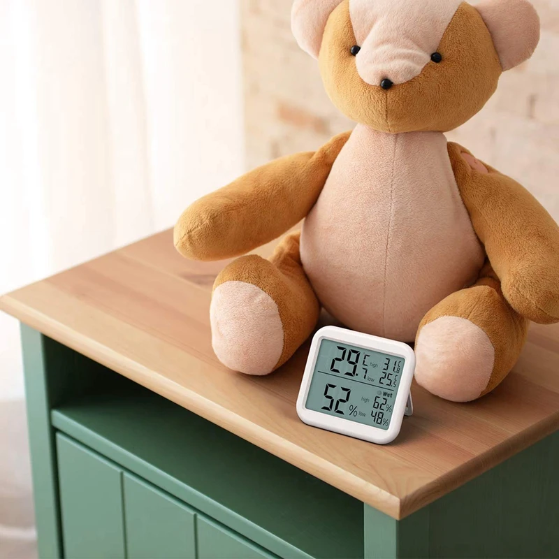 Комнатный термометр цифровой гигрометр с большим экраном и дисплеем индикатор