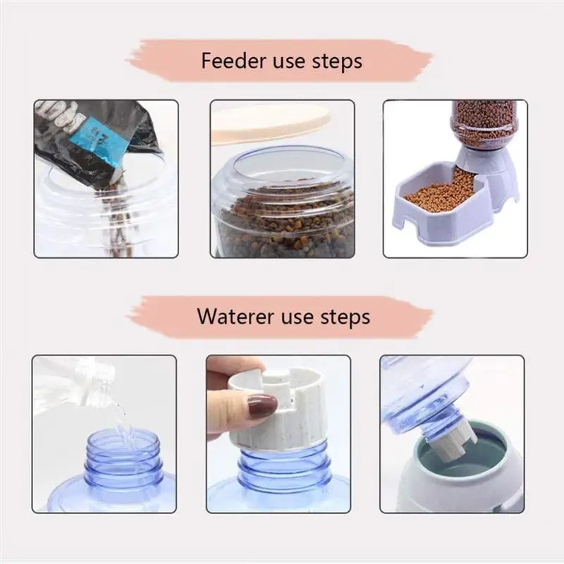 Автоматическая поилка для кошек и собак л 2 в 1 | Дом сад