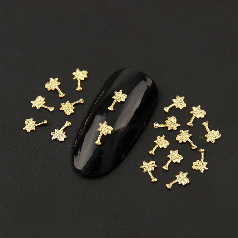 

NEW Gold Metal Yellow Flower Rhinestone 3D Nail Arts Nail Decorations Grade A 290261