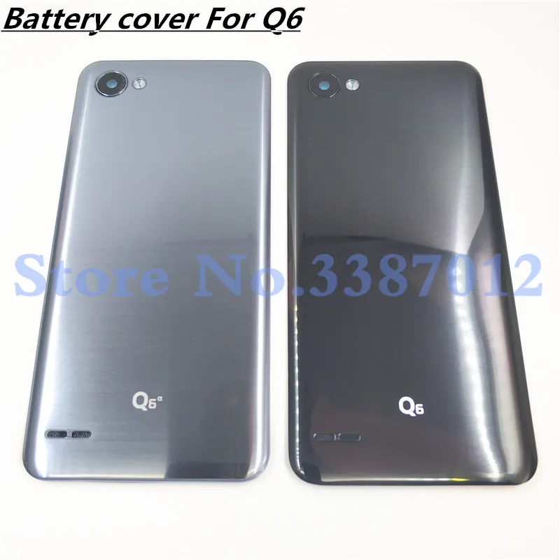 Пластиковый чехол на батарейку для LG Q6, задний Чехол на заднюю панель с объективом для камеры Q6, запасная часть