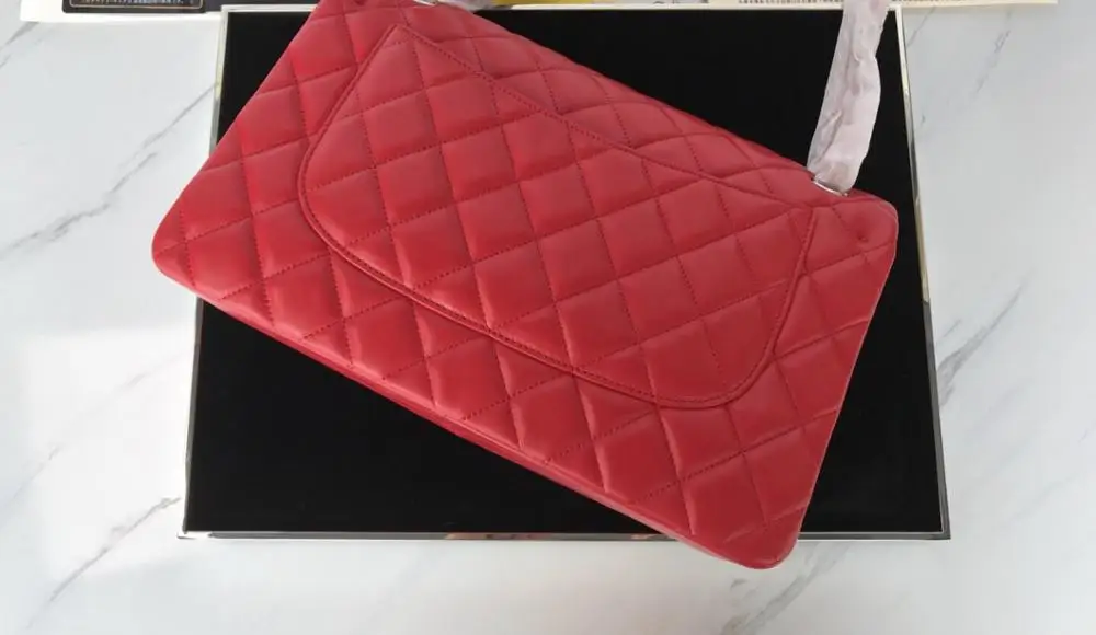 Красный Высокое качество Классический cuero Real marca famosa mujer bolso moda alta calidad Кроссбоди piel de oveja bolsos disegnador de lujo - Цвет: Красный