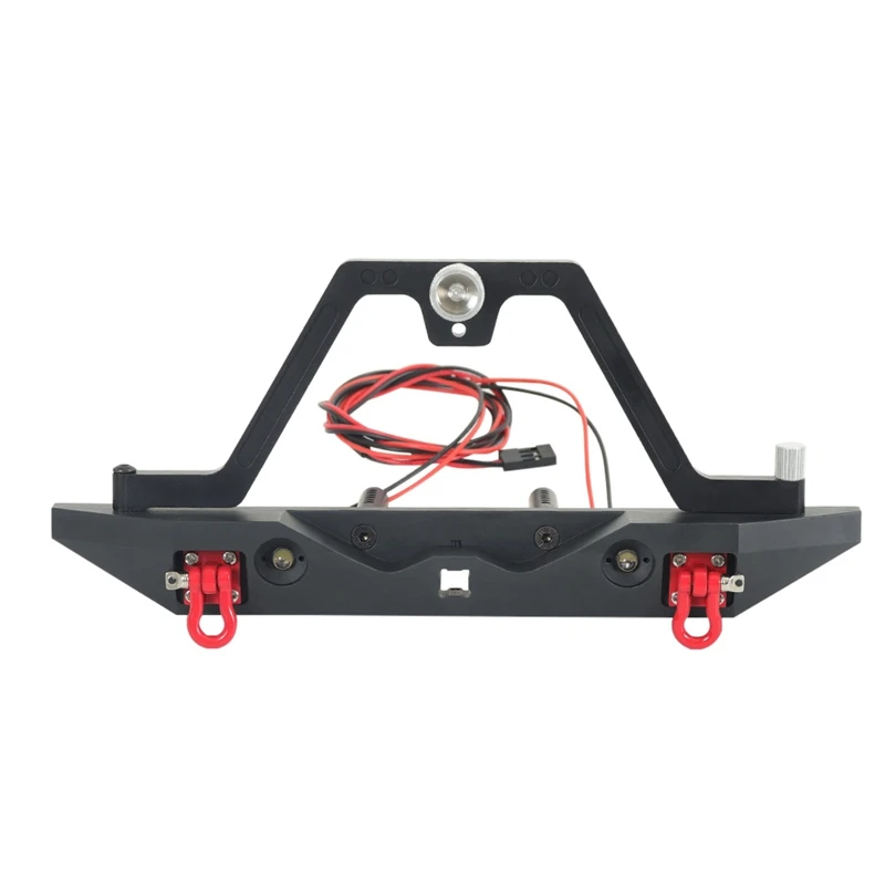 

FBIL-Metal Bumper with Led Lights for 1/10 RC Crawler Axial SCX10 90046 SCX10 III AXI03007 TRAXXAS TRX4
