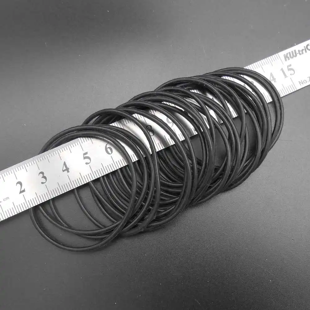 20PCS 2MMX50MM Silicone Rubber Drive belt Pulley Model Motor DIY Toys 2MM X 50MM Inner diameter: 46MM Black NEW *FD464X20 - купить по