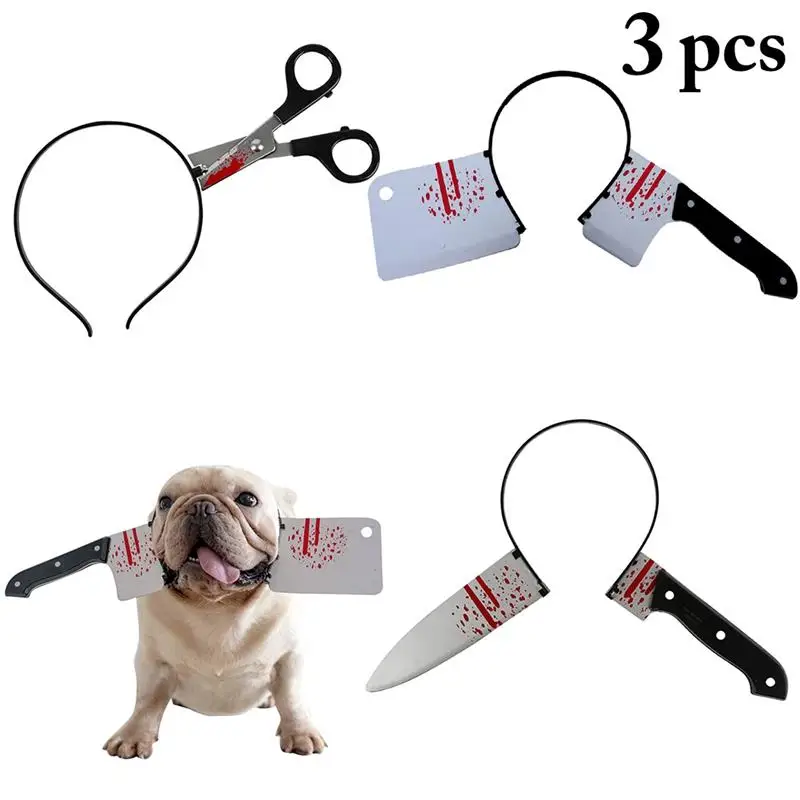 

1 Piece Funny Dogs Headwear Decor Creative Puppy Kitten Headband Headwear For Halloween Party Supplies Pet Dogs Accessories