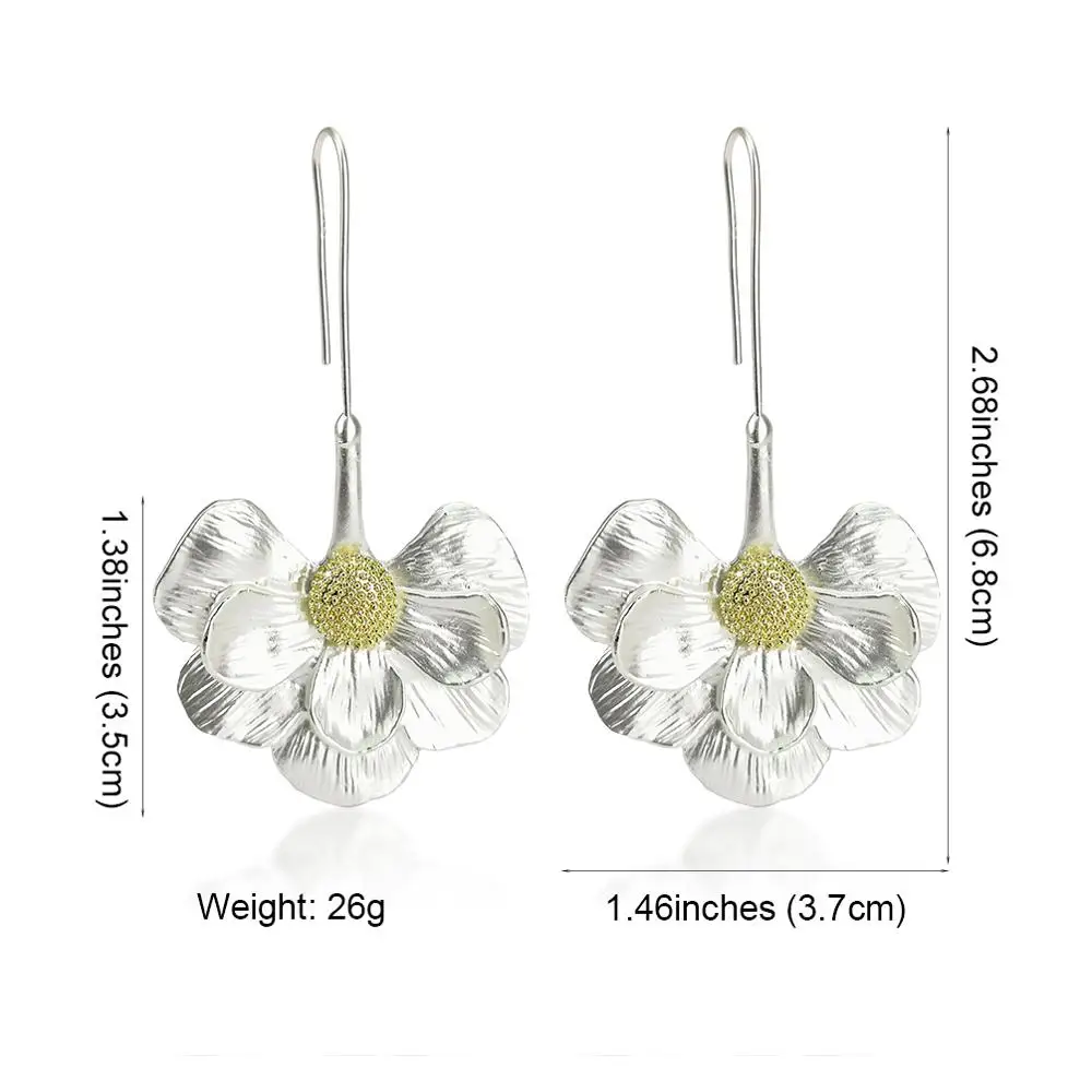 MANILAI из сплава в стиле бохо цветок висячие серьги для женщин винтажном