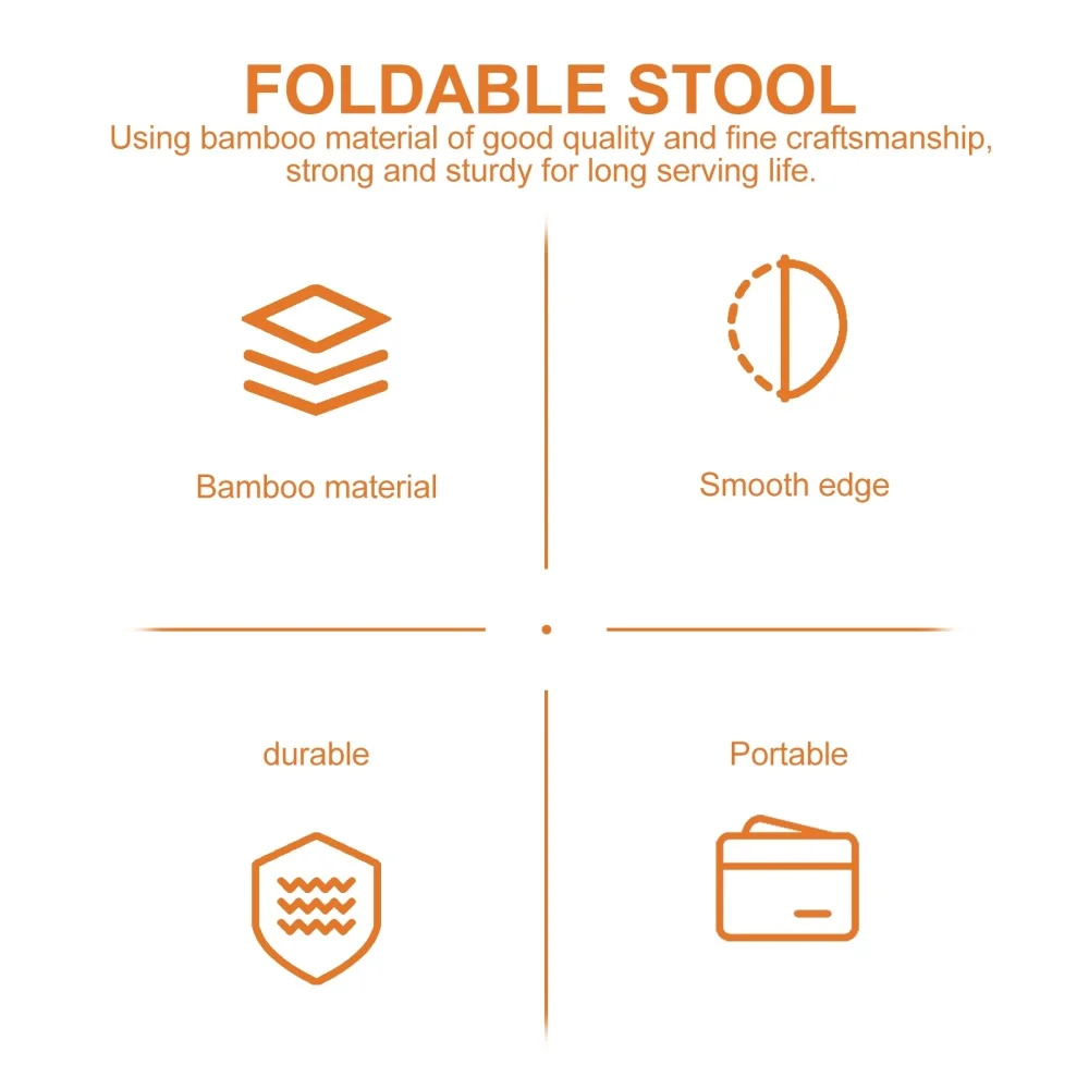

Bamboo Stool Portable Fishing Stool Folding Stool Outdoor Camping Chair