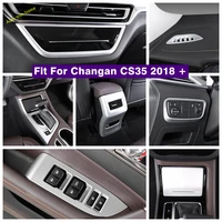 storage box air ac outlet gear lift button lights control panel cover trim for changan cs35 2018 2020 matte interior refit kit