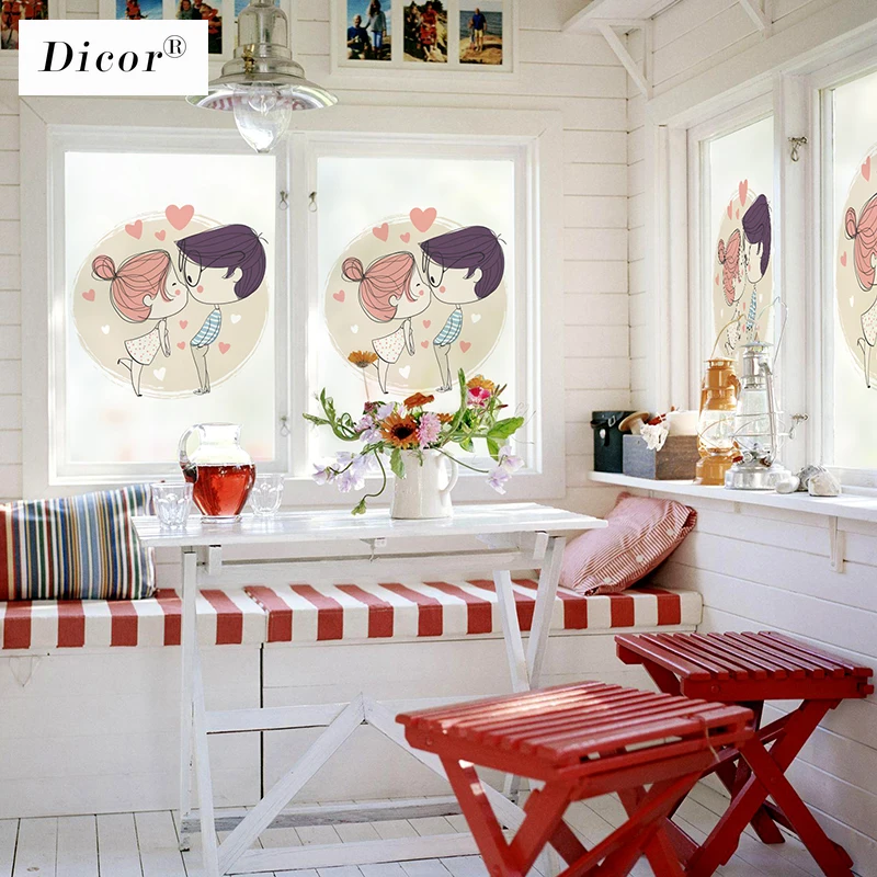 Пользовательские статического цепляться витражная плёнка на стекла окна