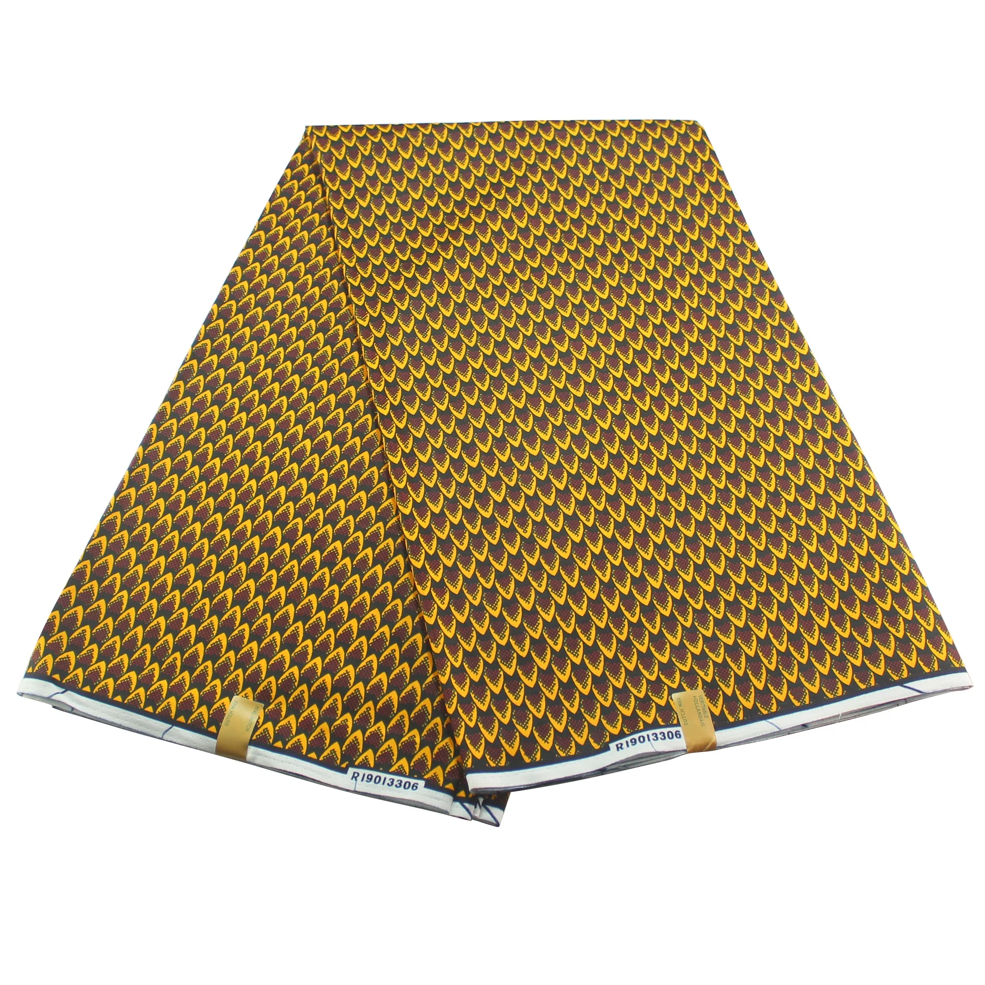 100% хлопок Анкара печать воск ткань Африканский настоящий нигерийский 6 ярдов