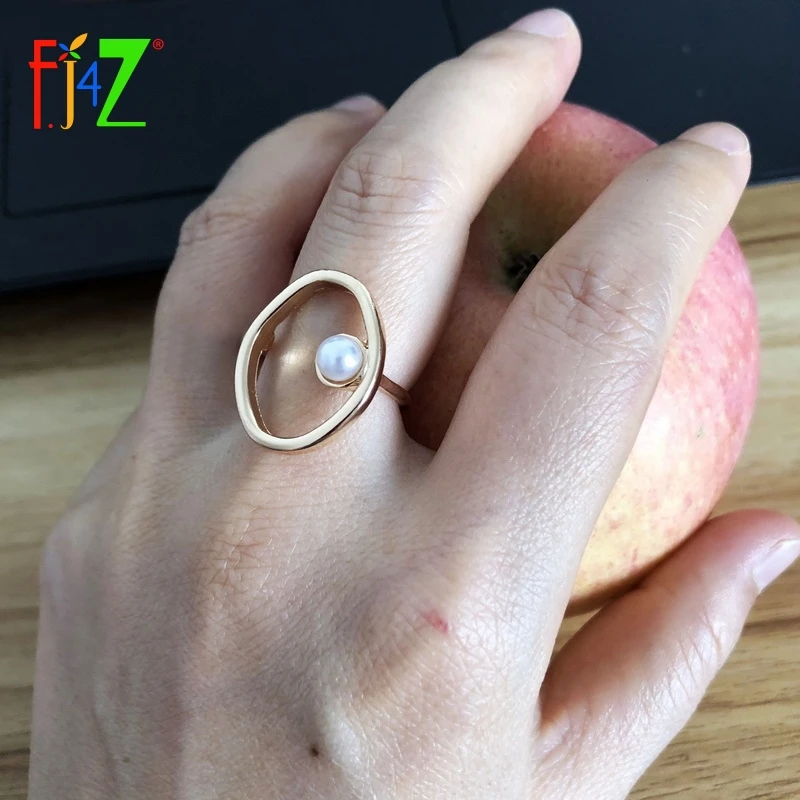 F.J4Z Брендовое дизайнерское кольцо на палец для женщин Рок Гео Топ кольца Стразы с