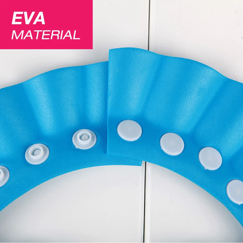 Gorro de champ&uacute; para beb&eacute;, visera de ba&ntilde;o duradera, ajustable, para Baby Shower, protege los ojos, a prueba de salpicaduras, protector para el cabello-2