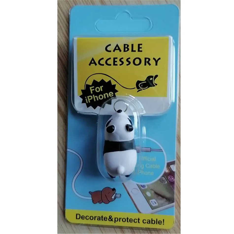 

30pcs/lot New Cute Animal Doll Bites Anti-Break Organizer USB Data Line Management Charging Safe Protection Cable Winder