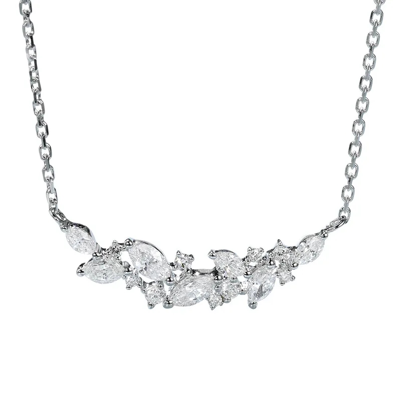 

Fashion Boutique Ladies Necklaces Sweet Real AAAA Zircon Ladies Necklaces INS Ladies Clavicle Chain Charm Necklaces