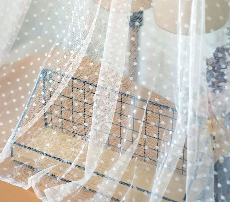 5 ярдов непрерывная оптовая цена 13 цветов нерастягивающаяся сетка в горошек