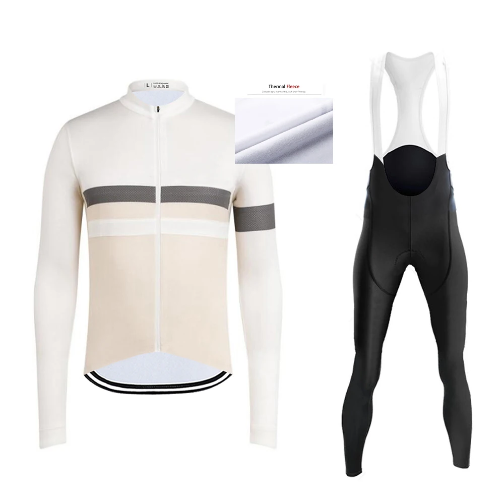

Men's Thermal Fleece Winter Pro Team Cycling Bicycle Long Sleeve Pants Suits Warm Bike Clothes Breathable Jersey Sets Sportswear