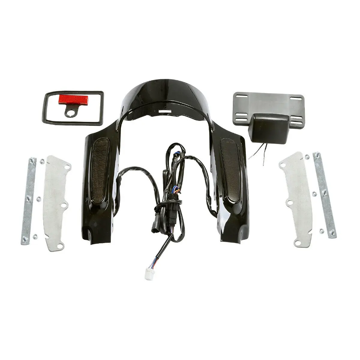 

Motorcycle Rear Fender Fascia w/LED Light Lens For Harley Touring Road King Road Glide 2009-2013