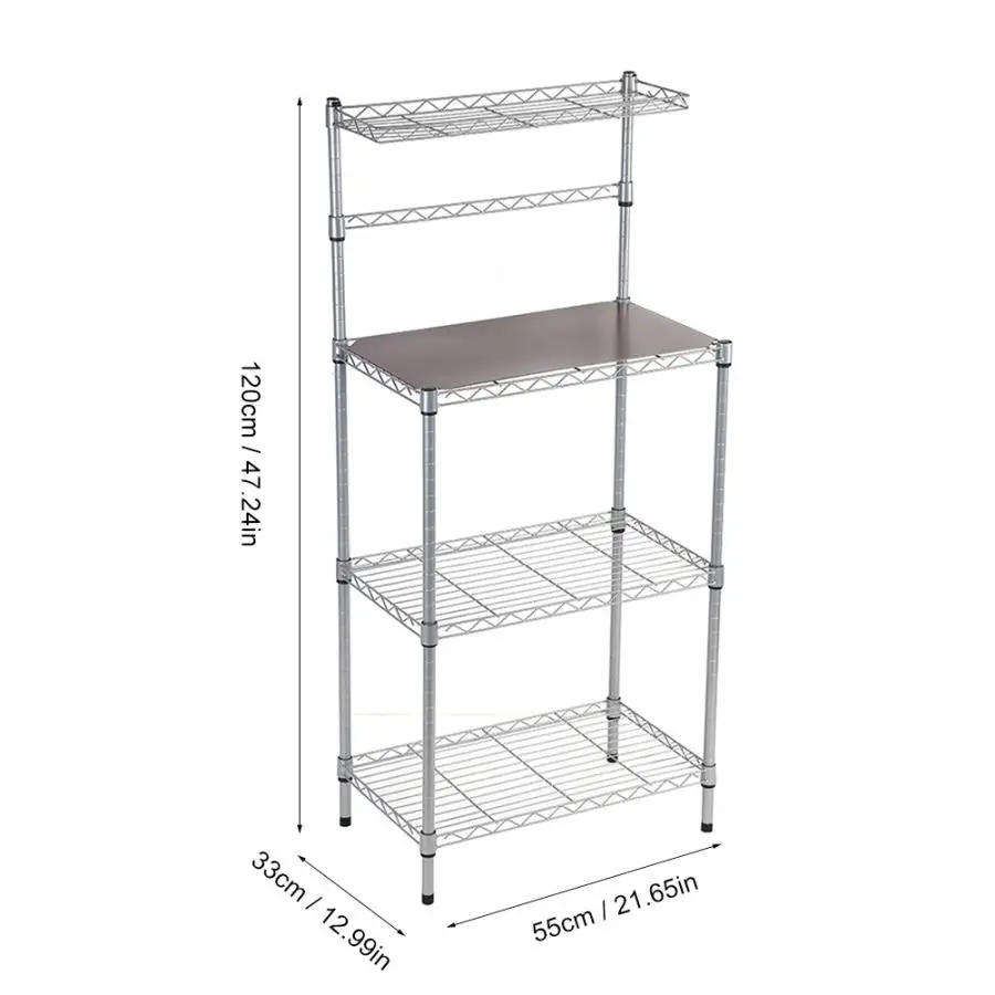 3 ярусная кухонная полка для хранения микроволновки со съемными