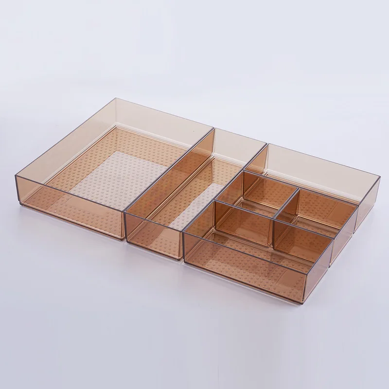 

Drawer Style Make Up Storage Box Plastic Sundries Cosmetic Container Kitchen Cutlery Divider Case Desktop Sundries Organizer