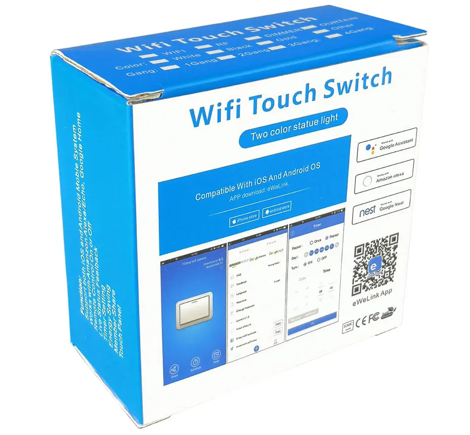 Wifi, умный сенсорный светильник, диммер, 220 В, стандарт ЕС, США, стеклянная панель, Диммируемый переключатель, Настенные переключатели, управление с помощью приложения, светодиодный светильник s