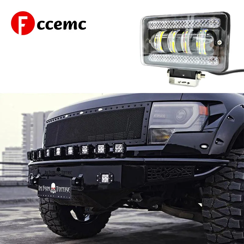 

Fccemc Car Accessories 5Inch 40W Led Work Light DRL Waterproof Fog Lamp Running Lighting for SUV Offroad Motorycle Headlight 10V