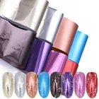 4*100 см розовое золото Лазерная Матовая Передача ногтей украшения из фольги лак для ногтей обертывания наклейки DIY наклейки для ногтей аксессуары