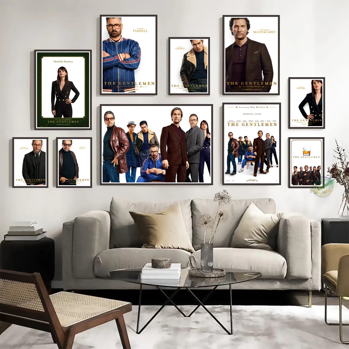 

The Gentlemen Poster Movie Canvas Art Cafe Creative Wallpaper Wall Picture Home Decoration Gift